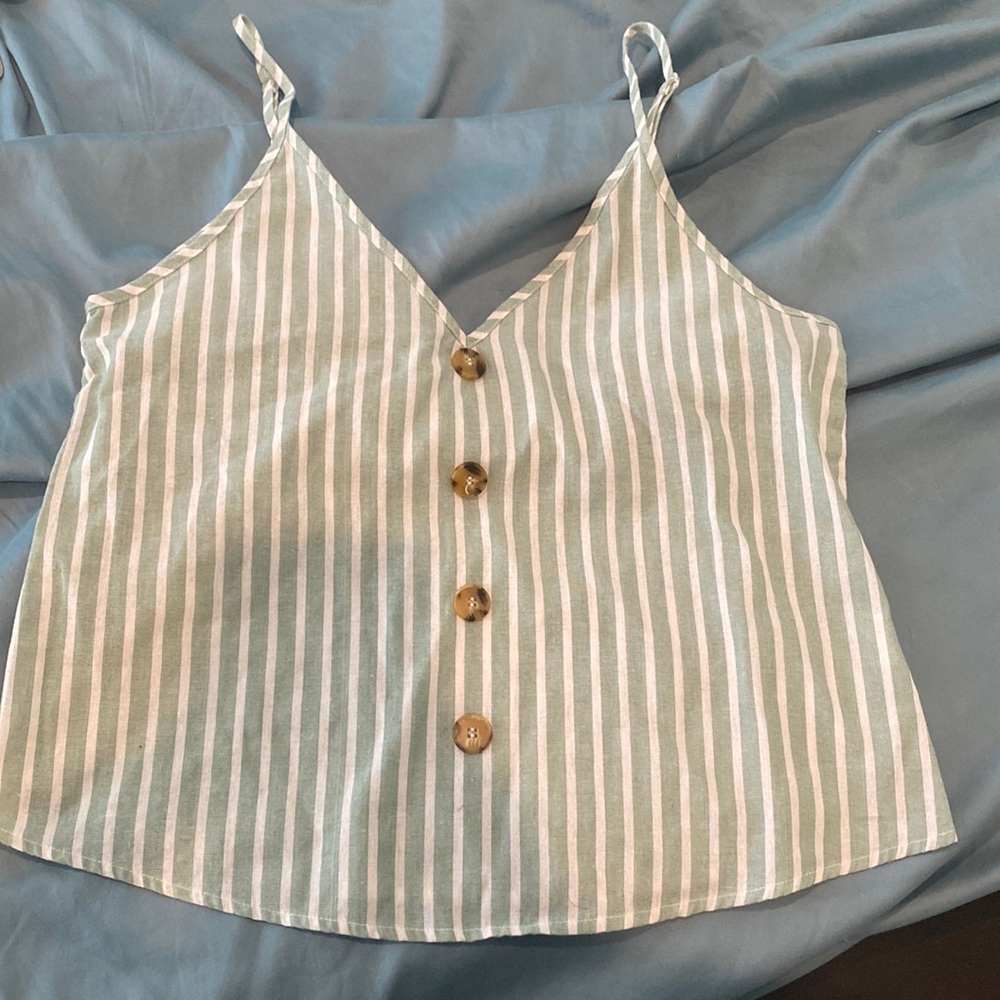 Striped dress up tank